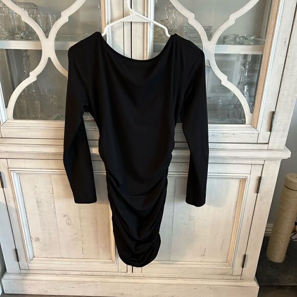 Stretchy square neck bodycon mini dress worn once, like new - Picture 3 of 4